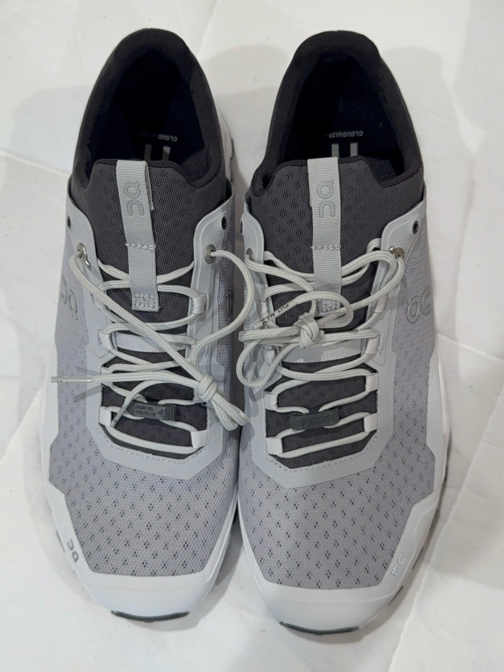 On Running Men's Cloudultra Athletic Shoes - Gray and White - Picture 3 of 4